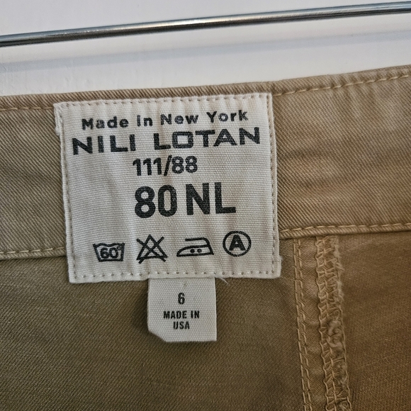 Nili Lotan Jenna Pant Womens Size 6 Khaki - Picture 4 of 11
